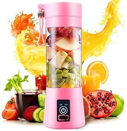 6 Blades Electric Blender Mini Portable Juicer Usb Rechargeable 380ml