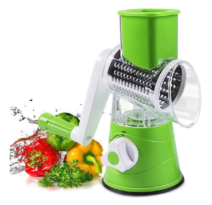 Tabletop Drum Grater | Manual Veggie Cutter & Slicer | Multi-Use Kitchen Tool