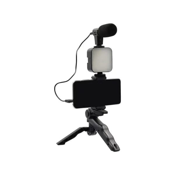 AY-49 Vlogger Set: Microphone, LED, Tripod