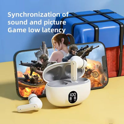 M04 Wireless Earbuds  | LED Display & Mic | For Android/iPhone