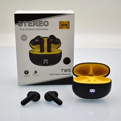 M04 Wireless Earbuds  | LED Display & Mic | For Android/iPhone