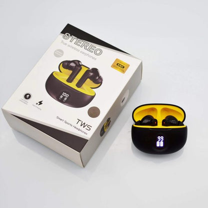 M04 Wireless Earbuds  | LED Display & Mic | For Android/iPhone