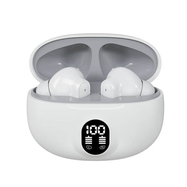 M04 Wireless Earbuds  | LED Display & Mic | For Android/iPhone