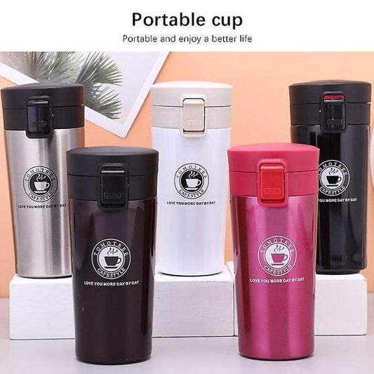 500ml Stainless Steel Travel Mug - Vacuum Insulated (Random Color)