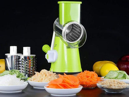 Tabletop Drum Grater | Manual Veggie Cutter & Slicer | Multi-Use Kitchen Tool